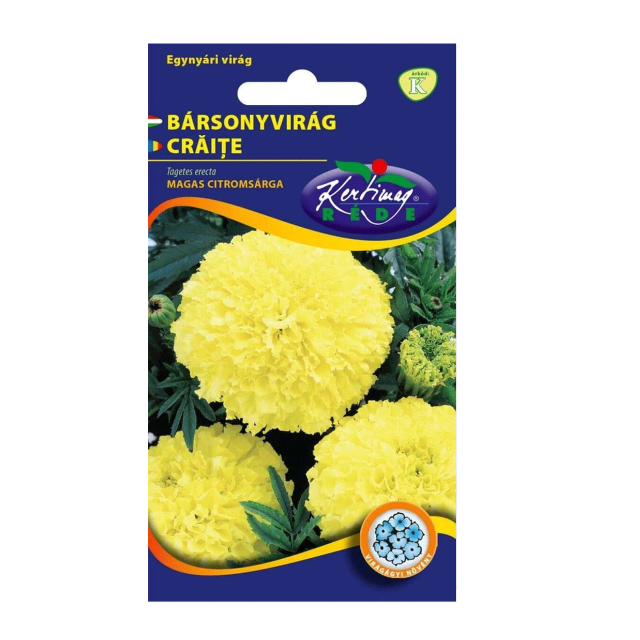 Seminte flori Craite Inalte (Tagetes erecta) galbene 1 g